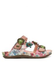 Laura Vita Klapki Liloo 41 Kolorowy. Klapki LAURA VITA, bez wzorów, ze skóry, bez obcasa, bez zapięcia. Za 429.99 zł.