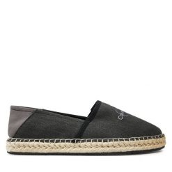 Espadryle Calvin Klein Jeans. Czarne espadryle Calvin Klein Jeans, bez wzorów, z jeansu, bez obcasa. Za 189.99 zł.