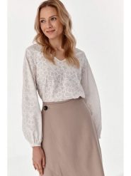 TATUUM Bluzka w kolorze białym rozmiar: 40. Białe bluzki Tatuum, bez wzorów, z bawełny, bez kołnierzyka, bez ramiączek. Za 114.44 zł.