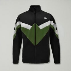 Lekka kurtka Loose do biegania czarno-militarnie zielona. Czarne kurtki do biegania LEGEA, bez wzorów, do biegania. Za 116.00 zł.