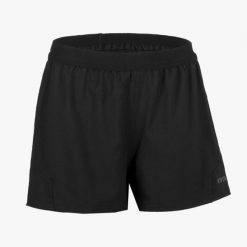 Spodenki do rugby damskie Offload R500. Czarne szorty OFFLOAD, bez wzorów, z elastanu, sportowe. Za 59.99 zł.