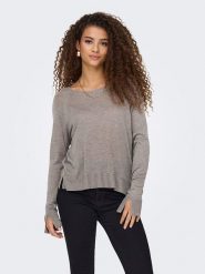 ONLY Sweter w kolorze szarym rozmiar: XL. Szare swetry ONLY, xl, bez wzorów, bez ramiączek. Za 70.41 zł.