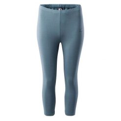 Legginsy damskie IQ Silky WMNS 3/4 - niebieskie, Rozmiar XL. Niebieskie legginsy IQ, bez wzorów, z materiału. W wyprzedaży za 42.99 zł.