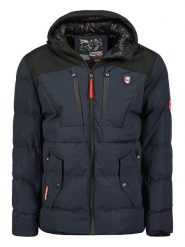Canadian Peak Parka w kolorze granatowo-czarnym rozmiar: M. Niebieskie płaszcze Canadian Peak, m, bez wzorów, bez kaptura. Za 211.31 zł.