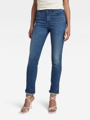 G-Star Dżinsy - Straight fit - w kolorze niebieskim rozmiar: W26/L32. Niebieskie jeansy G-Star, l, z aplikacjami, klasyczne. Za 226.77 zł.