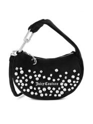 Juicy Couture Torebka BIJXT5311WYZ Czarny. Czarne torebki klasyczne Juicy Couture, z aplikacjami, z materiału, bez dodatków. Za 349.99 zł.