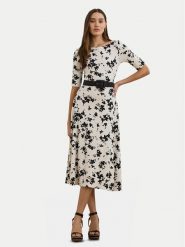 LAUREN RALPH LAUREN Sukienka codzienna 250964093001 Biały Regular Fit. Białe sukienki Lauren Ralph Lauren, na co dzień, xs, bez wzorów, z bawełny, bez kołnierzyka, bez ramiączek, proste. Za 549.99 zł.