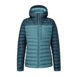 Kurtka puchowa damska Rab Microlight Alpine Jacket z kapturem. Białe kurtki RAB, l, bez wzorów, z puchu, z kapturem. Za 769.99 zł.