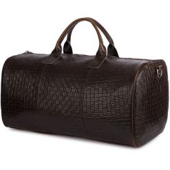 Torba podróżna skórzana weekendowa ekskluzywna brązowa skóra naturalna Beltimore X51. Brązowe torby podróżne bez wzorów, ze skóry. Za 649.99 zł.