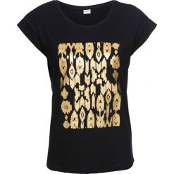 Top bonprix czarno-złoty z nadrukiem. Topy marki 4f. Za 24.99 zł.