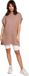 BeWear Tunika Model B226 Cappuccino. Tuniki Bewear, bez wzorów, bez kołnierzyka, bez ramiączek. Za 181.27 zł.