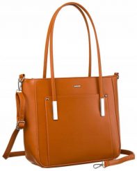 Shopperka damska Rovicky R-072-03 camelowa. Torebki klasyczne ROVICKY, bez wzorów, ze skóry ekologicznej, klasyczne, bez dodatków. Za 77.89 zł.