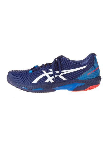 Asics Buty sportowe "Solution Speed FF 2" w kolorze granatowym rozmiar: 43,5. Niebieskie buty do biegania ASICS, bez wzorów, bez zapięcia, do biegania. Za 425.95 zł.