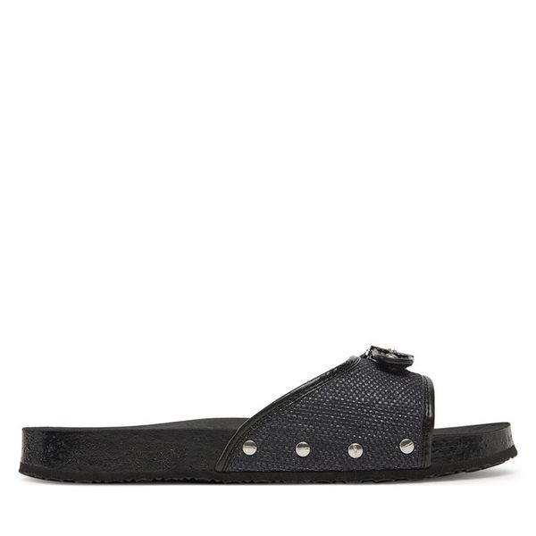 Klapki Scholl. Czarne klapki Scholl, bez wzorów, bez obcasa, bez zapięcia. Za 226.99 zł.