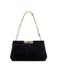 Dolce&Gabbana Torebka BB7620 A4195 Czarny. Czarne kopertówki Dolce&Gabbana, bez wzorów, z materiału, wizytowe, bez dodatków. Za 7,529.00 zł.
