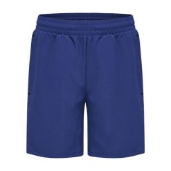 Szorty tkane dla dzieci Hummel Move Grid. Niebieskie szorty Hummel, bez wzorów, sportowe. Za 189.00 zł.