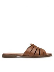 Lasocki Klapki WI23-AGA-09 Brązowy. Brązowe klapki Lasocki, bez wzorów, ze skóry, bez obcasa, bez zapięcia. Za 139.99 zł.