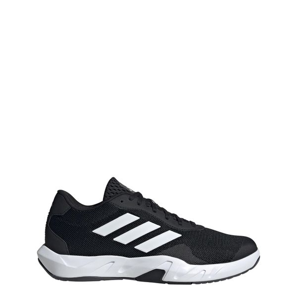 Buty Amplimove Trainer. Białe buty treningowe adidas, bez wzorów, z materiału, bez zapięcia, trekkingowe. Za 299.00 zł.