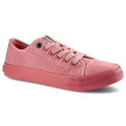 Czerwone Trampki Big Star Damskie Lekkie Obuwie. Czerwone trampki BIG STAR, bez wzorów, z gumy, retro, bez zapięcia. Za 99.99 zł.
