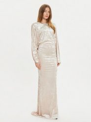 PINKO Sukienka wieczorowa 104497 A29L Écru Slim Fit. Sukienki Pinko, l, bez wzorów, z syntetyku, wizytowe, bez kołnierzyka, bez ramiączek. Za 869.99 zł.
