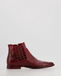 SKÓRZANE BOTKI DAMSKIE DL12A SKIP ROSSO. Botki Venezia, bez wzorów, ze skóry, bez obcasa, bez zapięcia. Za 1,359.00 zł.