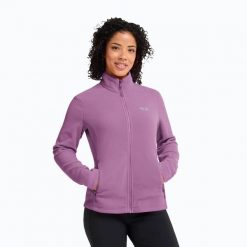 Bluza polarowa damska Jack Wolfskin Taunus 100 Full Zip. Czerwone bluzy bez kaptura Jack Wolfskin, s, bez wzorów, z materiału, bez kaptura. Za 339.99 zł.