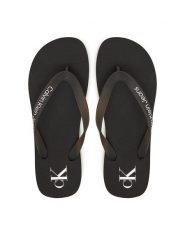 Calvin Klein Jeans Japonki Beach Sandal Transparent Tpu YW0YW01829 Czarny. Czarne japonki Calvin Klein Jeans, bez wzorów, z jeansu. Za 119.99 zł.