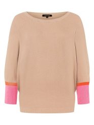 More & More Sweter w kolorze beżowo-różowym rozmiar: 40. Brązowe swetry More & More, s, bez wzorów, z wiskozy, klasyczne, bez ramiączek. Za 97.05 zł.