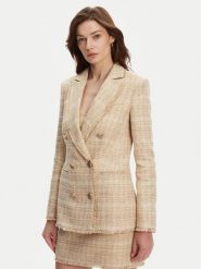 Marciano Guess Marynarka 5GGN15 7302A Beżowy Regular Fit. Brązowe marynarki i żakiety Marciano Guess, z aplikacjami, z bawełny, bez ramiączek. Za 829.00 zł.