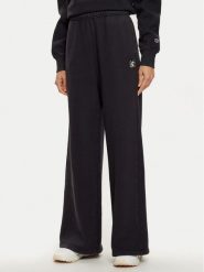 Champion Spodnie dresowe 117661 Czarny Wide Leg. Czarne spodnie dresowe Champion, bez wzorów, z bawełny. Za 149.99 zł.