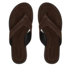 Japonki Vagabond Shoemakers. Brązowe japonki Vagabond Shoemakers, bez wzorów. Za 389.99 zł.