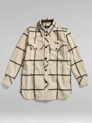G-Star Kurtka koszulowa w kolorze beżowo-czarnym rozmiar: XL. Brązowe kurtki G-Star, s, bez wzorów, z materiału, retro, bez kaptura. Za 280.79 zł.