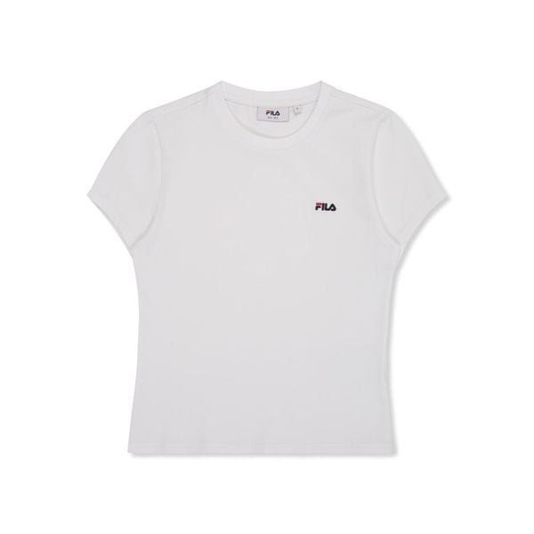 Koszulka damska Fila Trivero. Białe t-shirty sportowe Fila, bez wzorów, bez ramiączek. Za 221.74 zł.