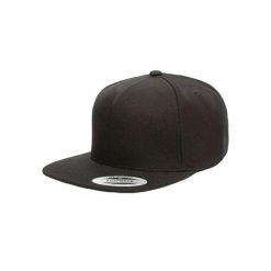 Czapka typu snapback Flexfit Premium. Czarne czapki z daszkiem FLEXFIT, bez wzorów, z bawełny, klasyczne. Za 79.20 zł.