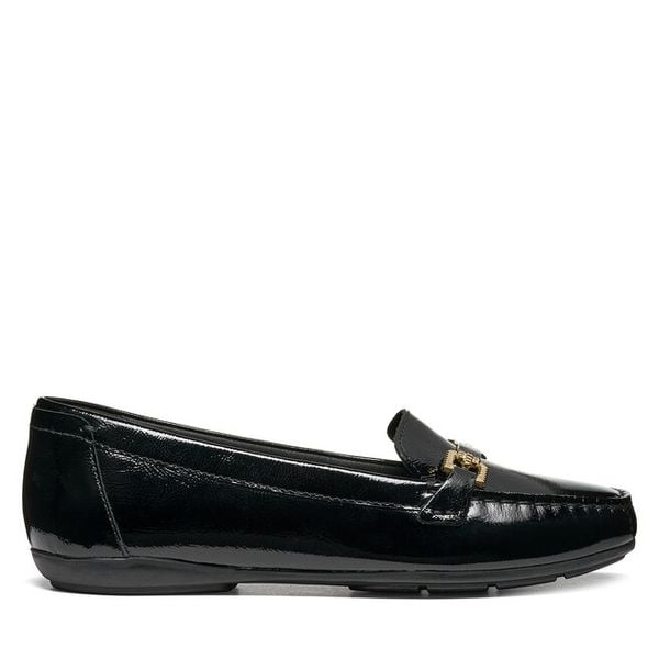 Mokasyny Geox. Czarne mokasyny Geox, bez wzorów. Za 499.99 zł.