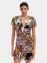 Desigual Sukienka letnia MONSIEUR CHRISTIAN LACROIX Cadiz 24SWVK52 Kolorowy Regular Fit. Sukienki Desigual, m, bez wzorów, z syntetyku, bez kołnierzyka, bez ramiączek. Za 239.99 zł.
