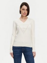 Guess Sweter W5GR19 Z2NQ2 Écru Regular Fit. Swetry Guess, xs, z aplikacjami, z wiskozy, bez ramiączek. Za 249.99 zł.
