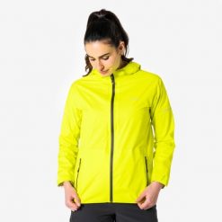 Kurtka do biegania przeciwdeszczowa damska Kiprun Run 900 Rain. Szare kurtki przeciwdeszczowe KIPRUN, na zimę, l, bez wzorów, z materiału, bez kaptura, do biegania. Za 399.99 zł.