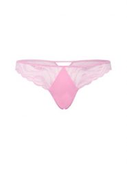 Calvin Klein Stringi koronkowe Kobiety Sztuczne włókno różowy, S. Czerwone stringi Calvin Klein, bez wzorów, z koronki. Za 59.95 zł.