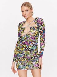 Just Cavalli Sukienka codzienna 74PBO916 Kolorowy Slim Fit. Sukienki Just Cavalli, na co dzień, bez wzorów, z wiskozy, bez kołnierzyka, bez ramiączek, proste. Za 919.99 zł.