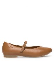Lasocki Baleriny EST-RUMBA-03 Brązowy. Brązowe baleriny Lasocki, bez wzorów, ze skóry, bez obcasa, bez zapięcia. Za 149.99 zł.