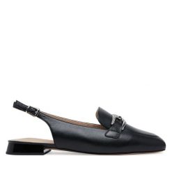 Sandały Caprice. Czarne sandały Caprice, bez wzorów, bez obcasa, na płaskiej podeszwie, bez zapięcia. Za 339.99 zł.