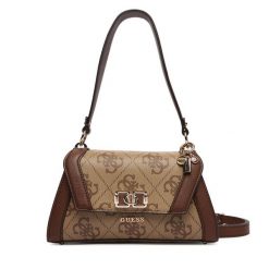 Torebka Guess. Brązowe torebki klasyczne Guess, z aplikacjami, klasyczne, bez dodatków. Za 589.99 zł.