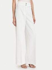 Maryley Spodnie materiałowe 26EB680/43VA Biały Regular Fit. Białe spodnie materiałowe Maryley, bez wzorów, z materiału. Za 279.99 zł.