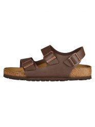 Birkenstock Sandały "Milano" w kolorze brązowym rozmiar: 44. Brązowe sandały Birkenstock, bez wzorów, klasyczne, bez obcasa, bez zapięcia. Za 339.95 zł.