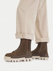 G-Star Raw Trzewiki CEO-WI16-PATTRICK-01 Zielony. Zielone botki G-Star, bez wzorów, z nubiku, retro, bez obcasa, na płaskiej podeszwie, bez zapięcia. Za 399.99 zł.