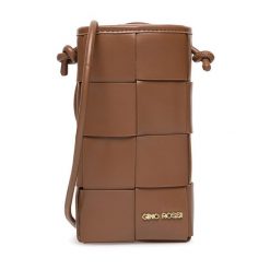 Torebka na telefon GINO ROSSI. Brązowe listonoszki Gino Rossi, bez wzorów, bez dodatków. Za 79.99 zł.