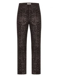 Just like you Spodnie w kolorze bordowo-czarnym rozmiar: 34. Czerwone spodnie materiałowe Just like you, bez wzorów, z materiału, z podwyższonym stanem. Za 127.05 zł.