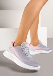Jasnoszare Buty Sportowe Sneakersy Ombre na Piankowej Podeszwie Arelinas. Szare buty sportowe lifestyle Born2be, bez wzorów, bez zapięcia, na fitness i siłownię. W wyprzedaży za 101.99 zł.