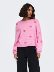 ONLY Sweter w kolorze jasnoróżowym rozmiar: M. Różowe swetry ONLY, m, bez wzorów, bez ramiączek. Za 100.45 zł.